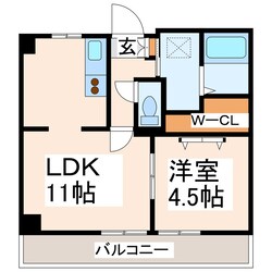 熊本駅南マンションの物件間取画像